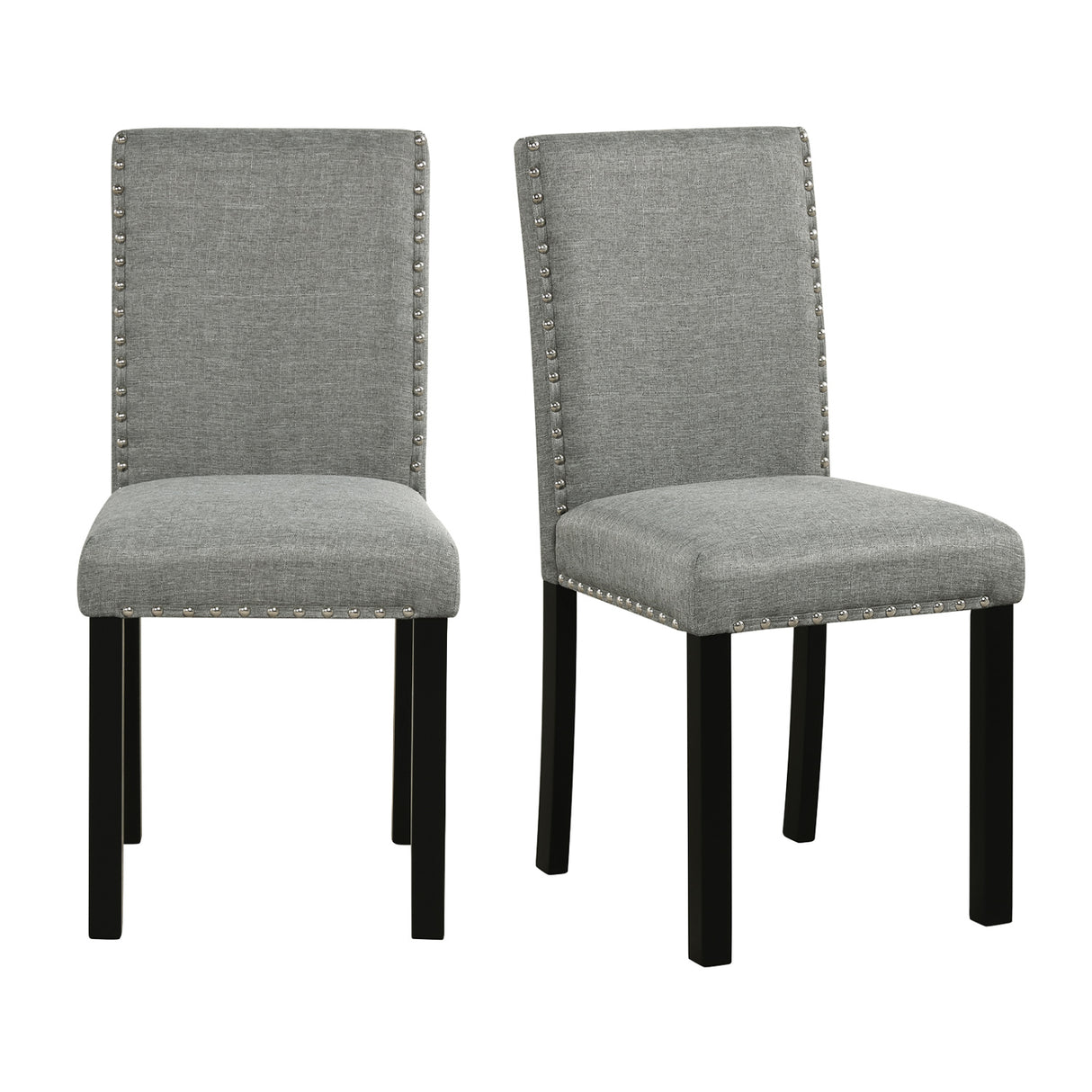 Wooden Dining Chairs Set of 2 with Bent Wood Legs
