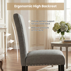 Wooden Dining Chairs Set of 2 with Bent Wood Legs