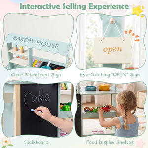 Wooden Kitchen Playset with Cookware Accessories for Kids