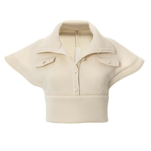 2023 Fall Women’s Air Layer Top with Design Sleeves