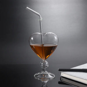 Heart-Shaped Cocktail Glass - Creative Japanese Design