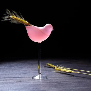 Creative Bird-Shaped Cocktail and Champagne Glass