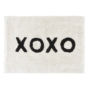 XOXO Bath Mat | Soft Cotton Indoor Rug | 20" x 30"