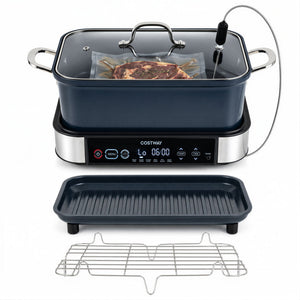 6-in-1 Programmable Slow Cooker with Keep Warm Functions and Adjustable Timer  Control