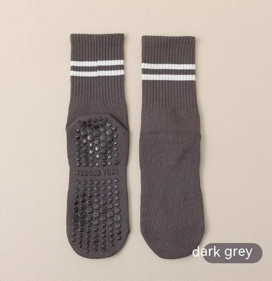 Mid-Calf Anti-Odor Non-Slip Silicone Indoor Socks