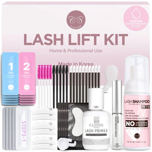 CLIONE PRIME Lash Lift Kit - Eyebrow Lamination kit 5 Applications Eyelash Perm Kit Home & Professional Use Lash Perm Kit Made in Korea Eyebrow Lift Kit
