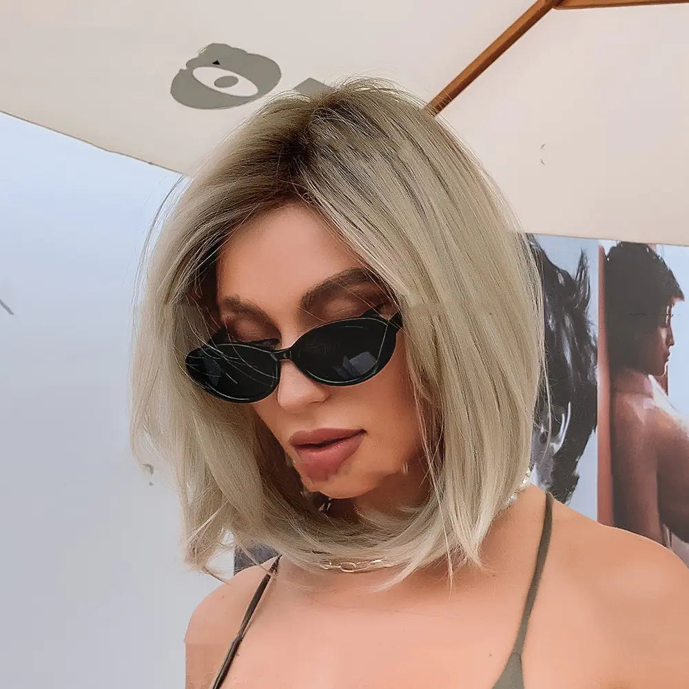 Fashion Split Golden Hair Tail Wig for Women