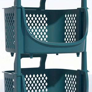 Mobile Storage Cart for Kitchen, Living Room, Bathroom