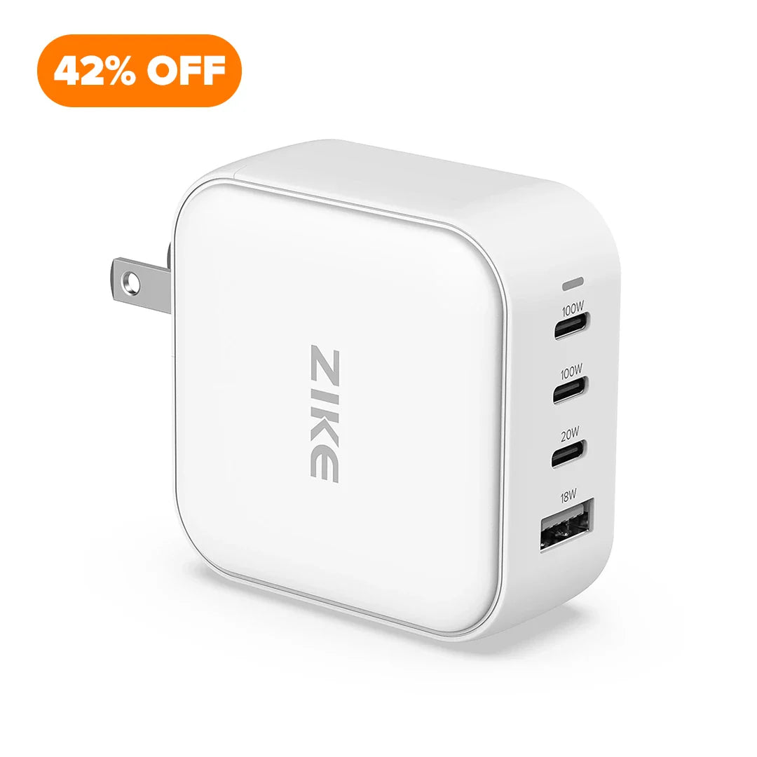ZIKE Z310 100W GaN Charger for MacBook & Laptop | 4-Port USB-C PD Charger