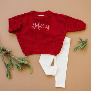 Ribbed Bamboo Leggings for Kids - Multiple Colors