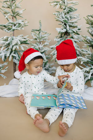 Tiny Trees Ribbed Bamboo Zippy Pajamas