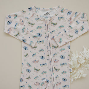 Luna Moths Bamboo Zippy Pajamas