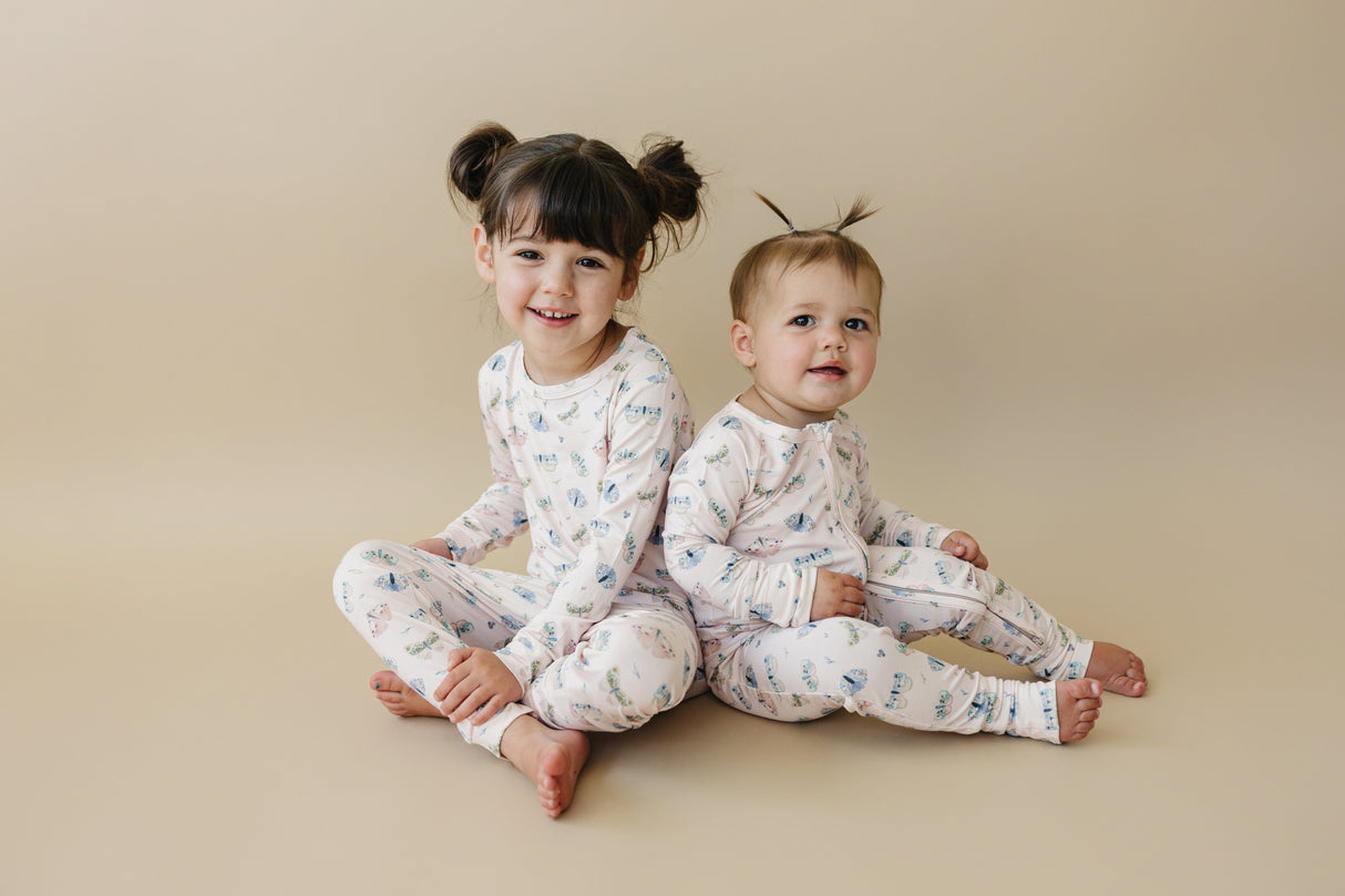 Luna Moths Bamboo Zippy Pajamas