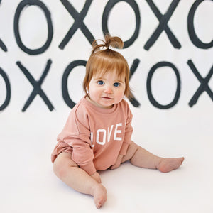 Loved Sweatshirt Romper - more colors