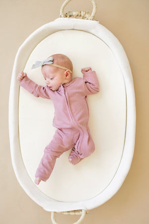 Solid Ribbed Bamboo Zippy Romper - more colors