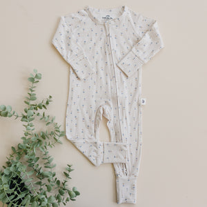 Tiny Tulips Bamboo Zippy Pajamas