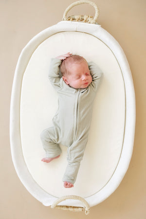 Solid Ribbed Bamboo Zippy Romper - more colors