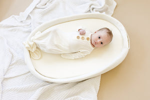 White Newborn Bamboo Gown