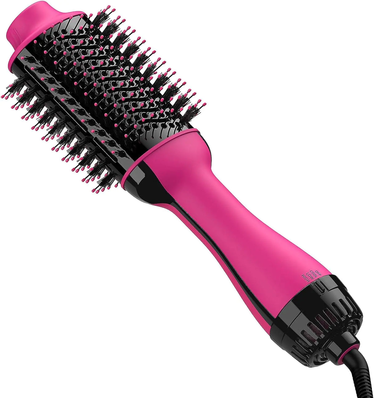 Umeely Hair Dryer Brush Blow Dryer Brush in One Upgraded 4 in 1 Hair Dryer and Styler Volumizer with Negative Ion Anti-frizz Ceramic Titanium Barrel Hot Air Brush Peach Red