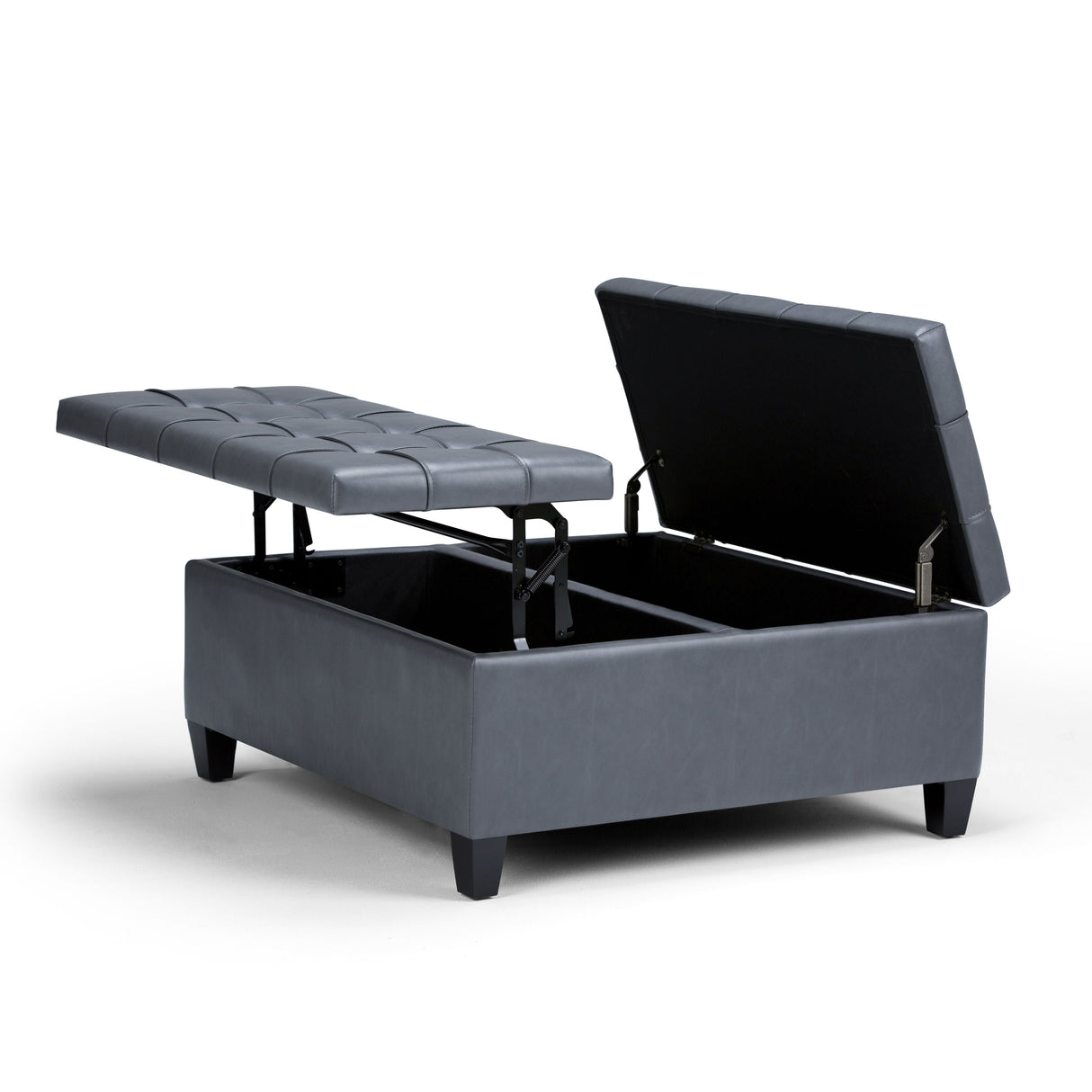 Harrison - Upholstered Coffee Table Storage Ottoman by Couch.com