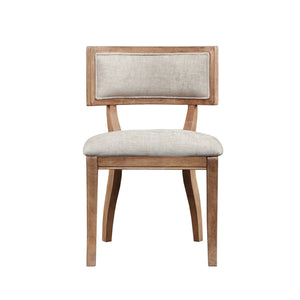 Classic Dining Chair (Set of 2) With Curved Back - Wire Brushed Birch by Couch.com