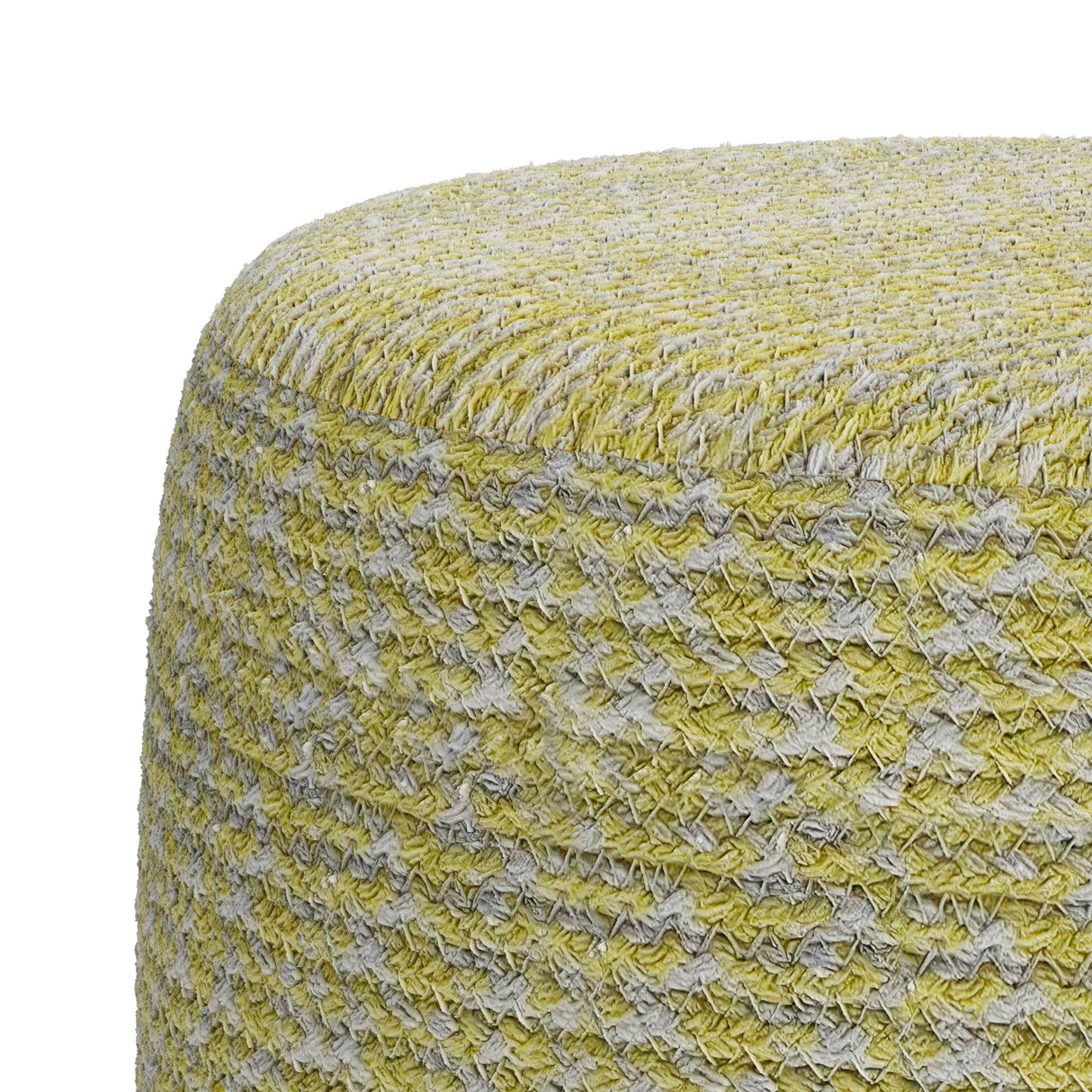 Bayley - Versatile Round Braided Pouf by Couch.com