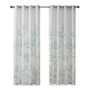 Burnout Printed Curtain Panel (Single Panel)