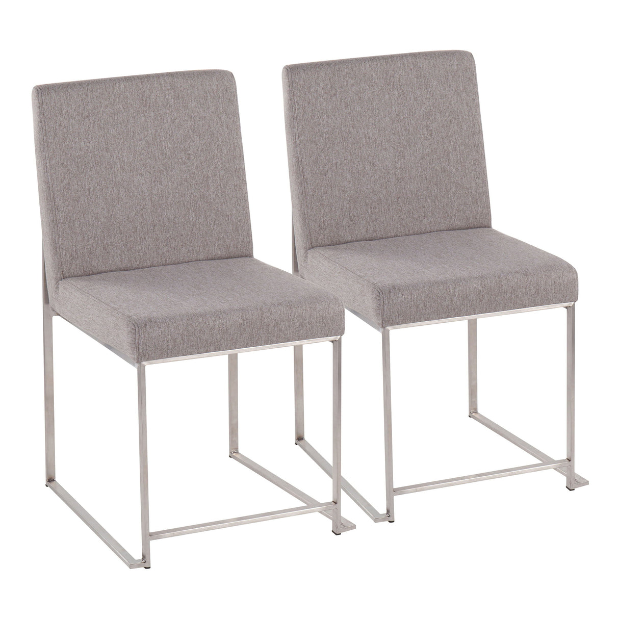 Fuji - Contemporary High Back Dining Chair, Modern Elegance (Set of 2) by Couch.com