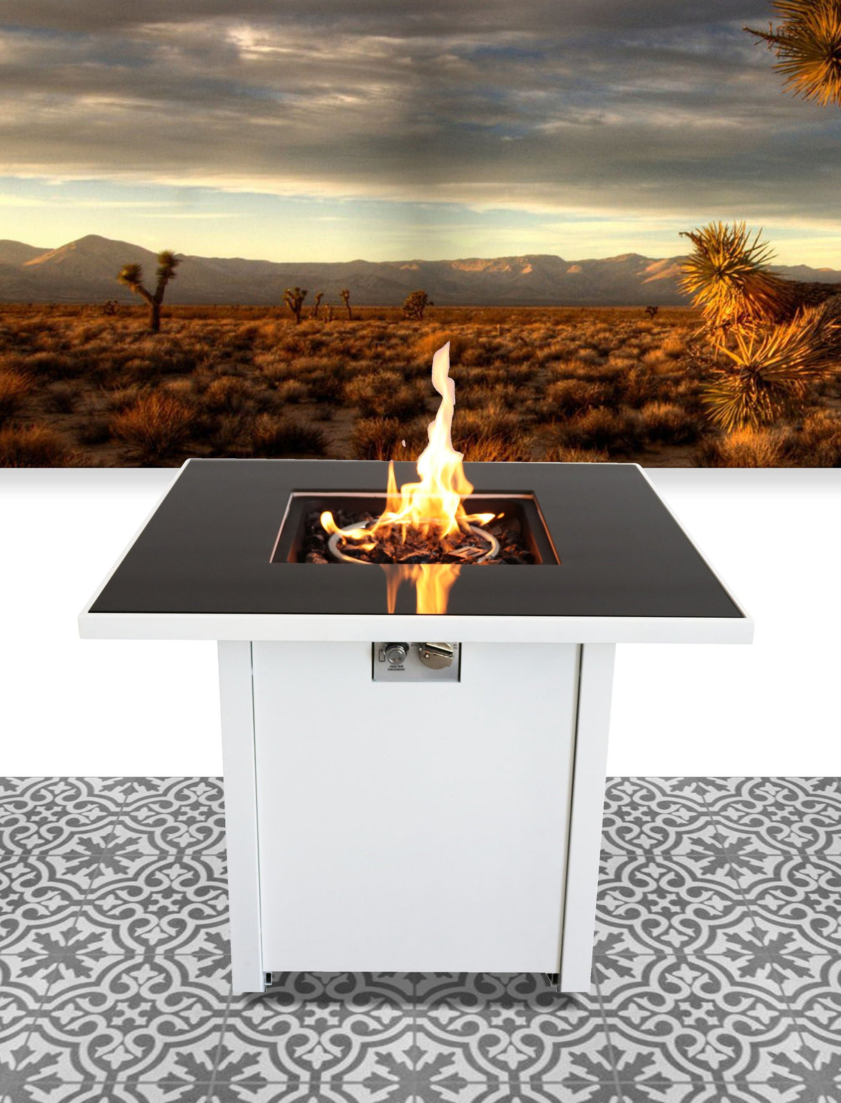 Powdercoated Fire Pit With Top by Couch.com