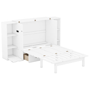 Murphy Bed With Shelves, Drawers And USB Ports by Couch.com