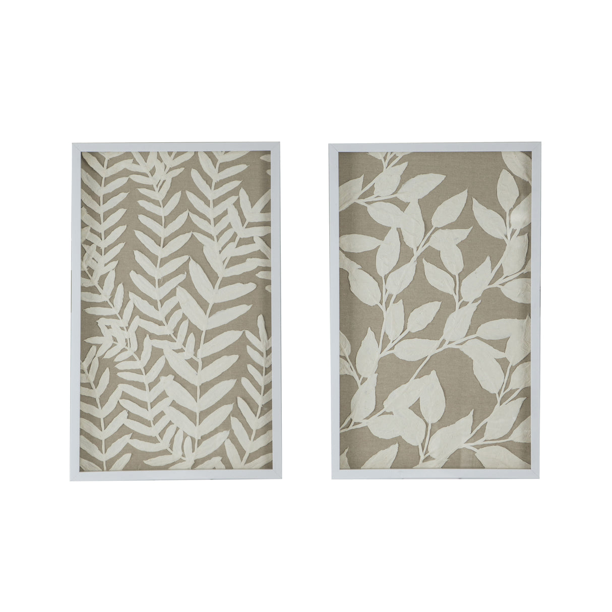Shadow Box Wall Decor (Set of 2) - White by Couch.com