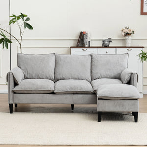 Convertible Combination Sofa With Footstools With Storage by Couch.com