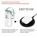Qi Wireless Charging Case Cover for Apple® Airpods by Infinite Basics