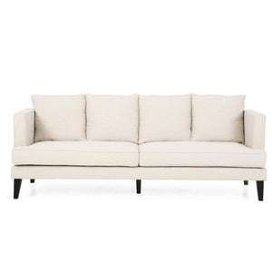 Comfy 3 Seat Sofa With Tufted Back And Arm, Modern For Living Room - Beige by Couch.com