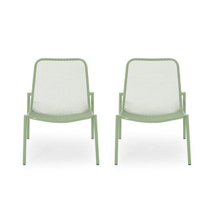 Outdoor Iron Chair With Mesh Design by Couch.com