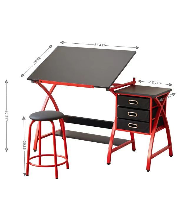 Drafting Table With Stool by Couch.com