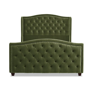 Marcella - Upholstered Shelter Headboard Bed Set by Couch.com