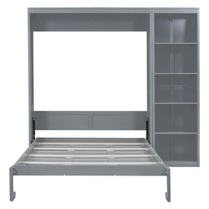 Murphy Wall Bed With Shelves by Couch.com