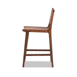 Andre - Counter Stool With Back - Pecan Brown by Couch.com
