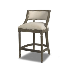 Paris - Farmhouse Counter Height Bar Stool With Backrest by Couch.com