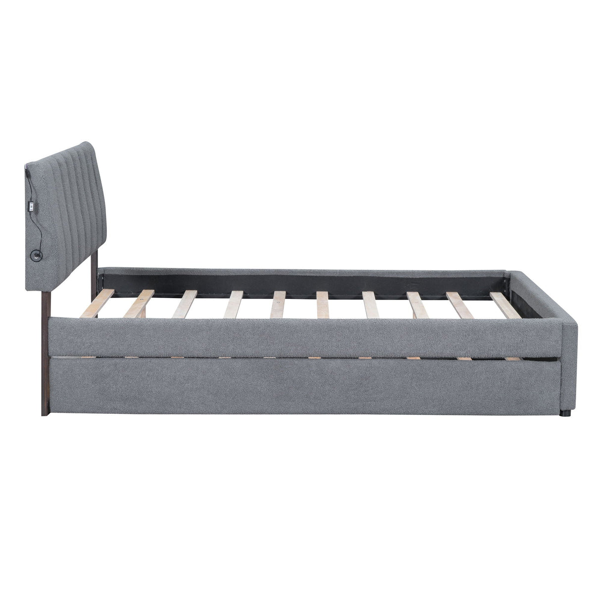 Upholstered Platform Bed With Trundle by Couch.com