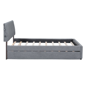 Upholstered Platform Bed With Trundle by Couch.com