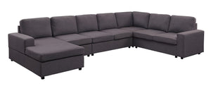 Tifton - Linen 7 Seat Reversible Modular Sectional Sofa Chaise by Couch.com