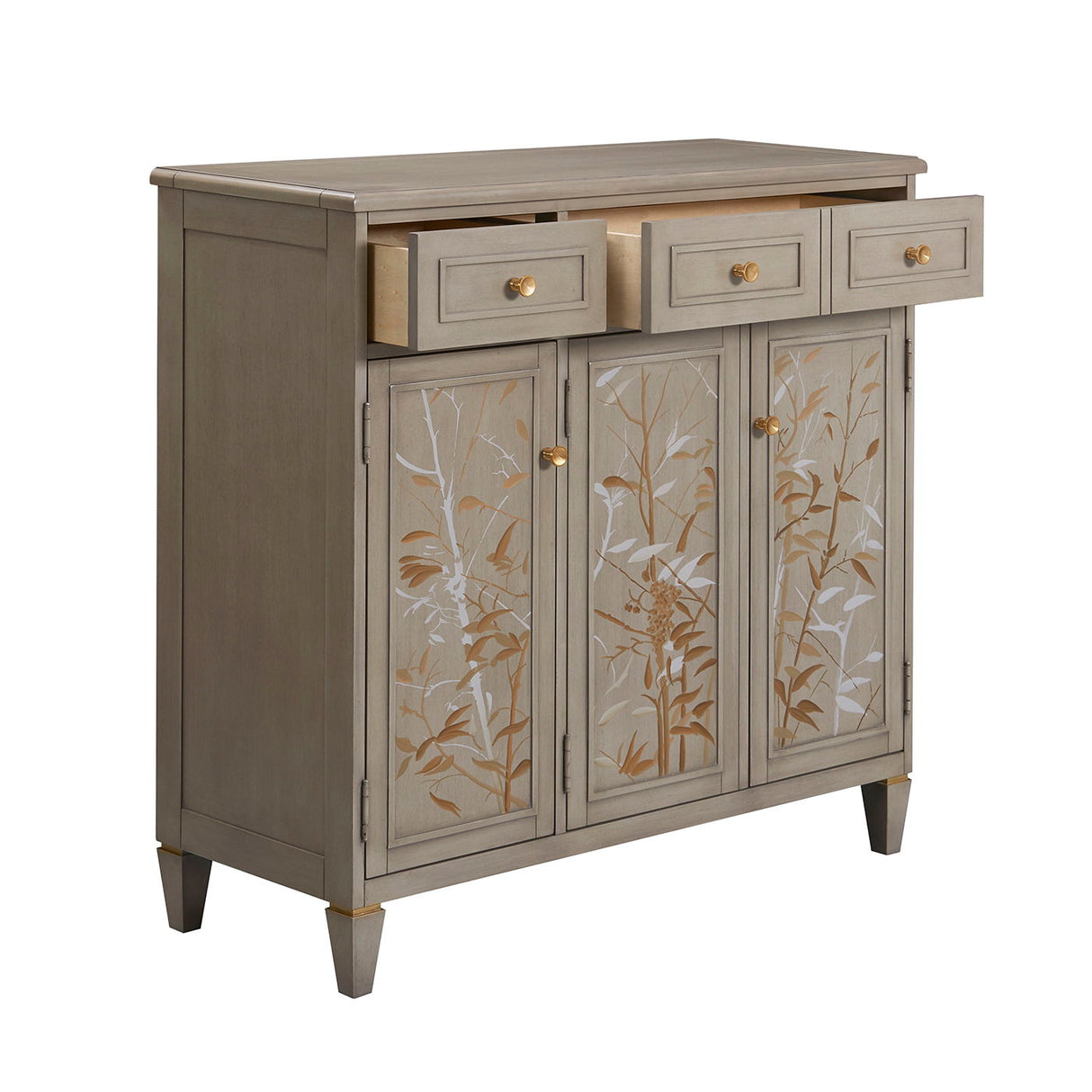 Dauphin - Handpainted Entryway Storage Cabinet - Gray Cashmere by Couch.com