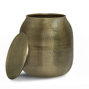 Griffen - Handcrafted Metal Storage Accent Table by Couch.com