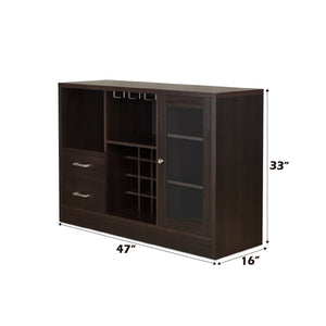 Hazen Wine Cabinet III - Espresso