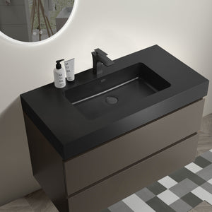Alice - Bathroom Vanity With Sink, Large Storage Wall Mounted Floating Bathroom Vanity For Modern Bathroom, One-Piece Sink Basin Without Drain And Faucet by Couch.com