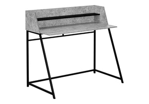 Computer Desk For Home Office, Laptop, Storage Shelves, Marble Look Contemporary & Modern by Couch.com