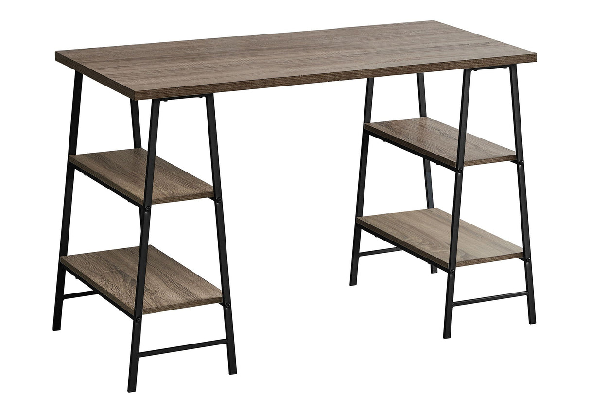 Computer Desk For Home Office, Storage Shelves, Industrial Design by Couch.com