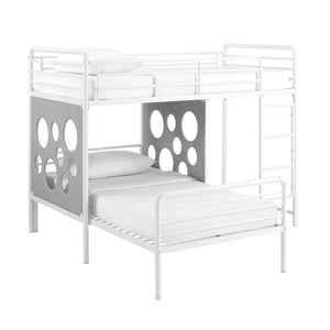 Twin Geo Cutout Colorful L-Shaped Bunk Bed by Couch.com